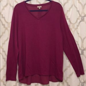 Long sleeve Fuchsia Talbots Sweater